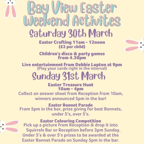 Bay view easter weekend poster (1080 x 1080 px)