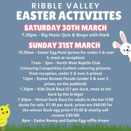 Ribble Valley Easter poster socials (1080 × 1080 px)